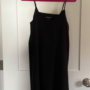 Express flowy black dress